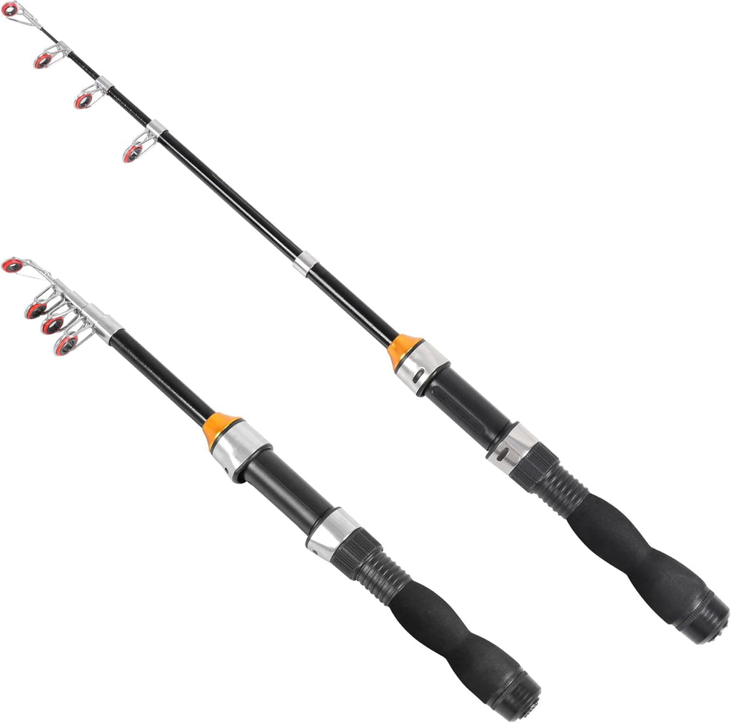 Telescopic Fishing Rod Collapsible Fishing Rod Small Extendable Fishing Rod for Saltwater and Freshwater Lightweight and Compact Design 3.2 Feet