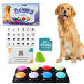 A-URA Dog Buttons for Communication with Mat - Bonus Dog Brush & Ebook – HD Sound Quality Dog Talking Button Set – Non-Slip Back Mat Dog Buttons Talk for Training Pet Talking buttons for dog (8pack)