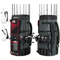 Piscifun Fishing Rod Bag Holds 8 Rods & Reels 70L Large Storage Fishing Rod Case Foldable Fishing Pole Bag for Carrying Fishing Gear and Equipment Portable Fishing Rod Storage Bag Red