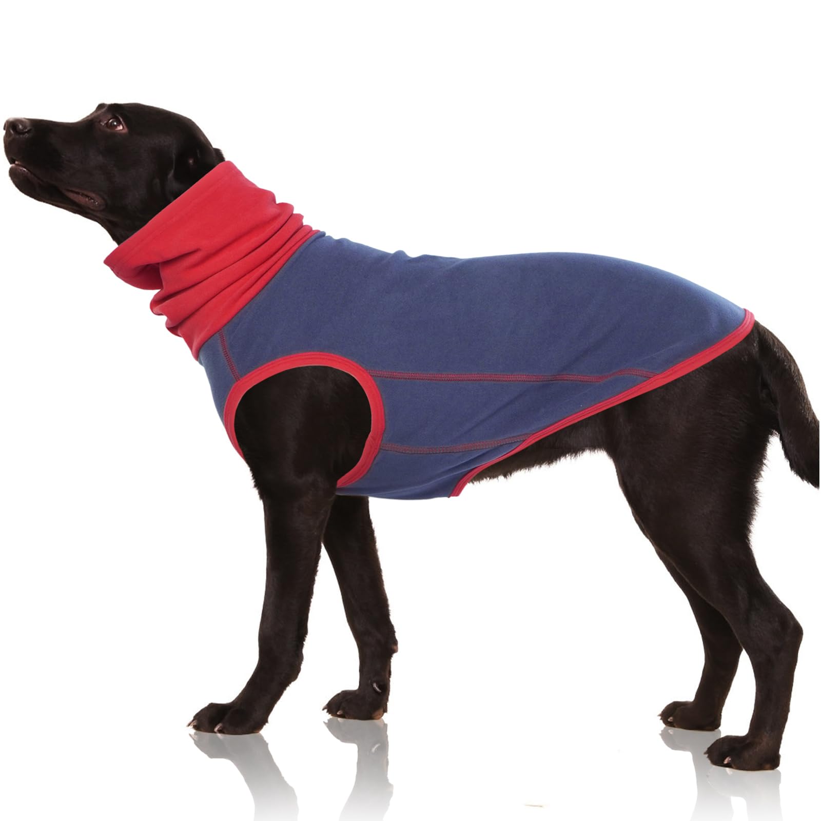 Nanaki Dog Fleece Shirt Dog Turtleneck Sweatshirt Dog Fleece Vest Pullover Elastic Dog Fleece Jacket Dog Christmas Outfit Dog Pajamas Warm Dog Sweater Winter Dog T Shirt for Small Medium Large Dogs
